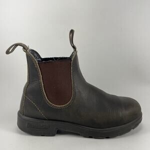 Blundstone Dark Brown Leather Chelsea Boot with Brown Elastic